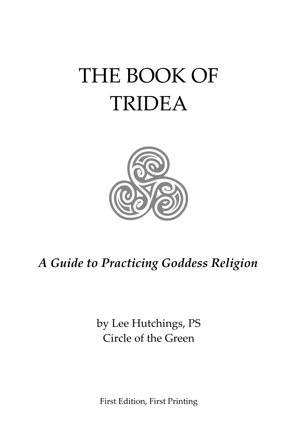 The Book of Tridea