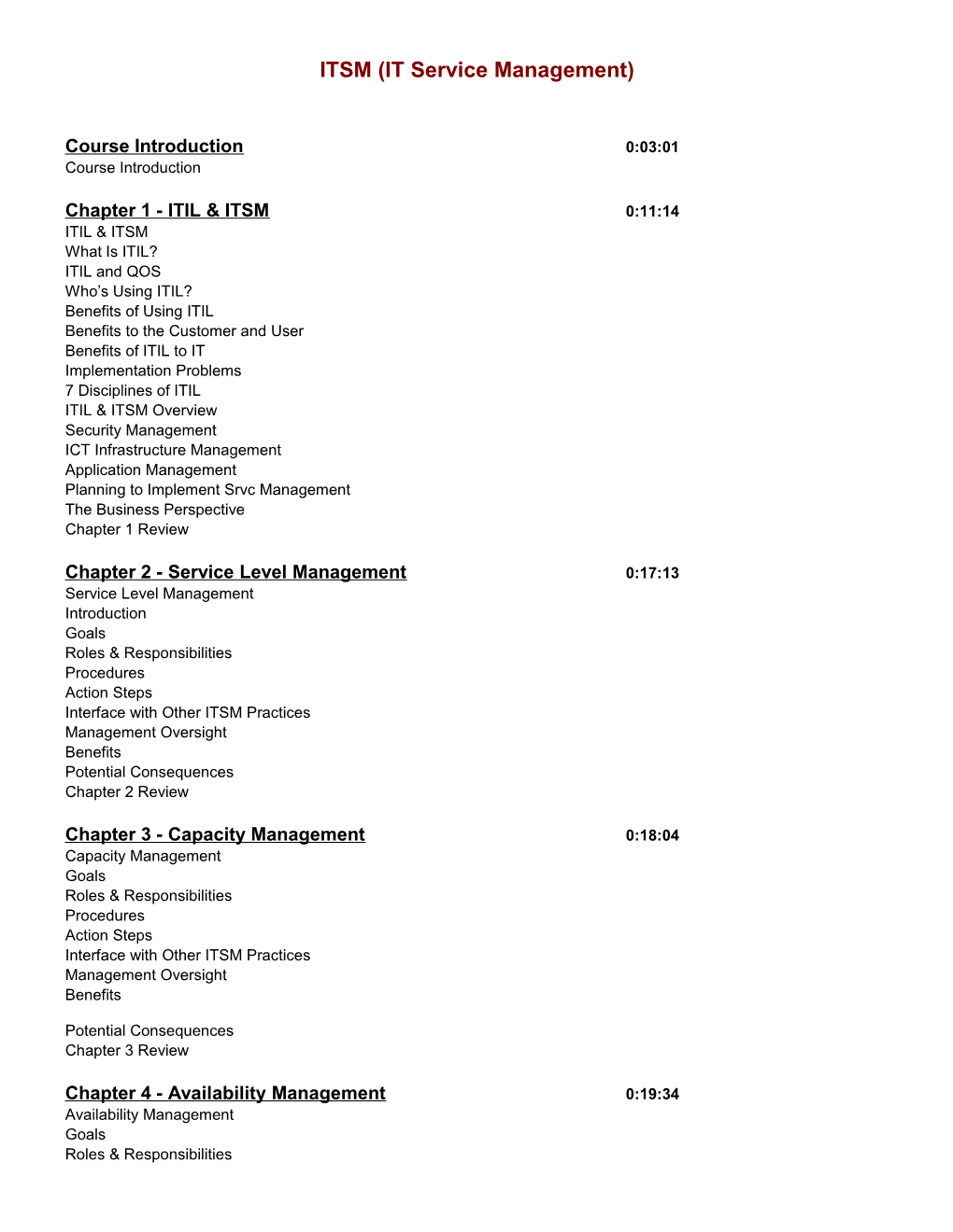 ITSM (IT Service Management)