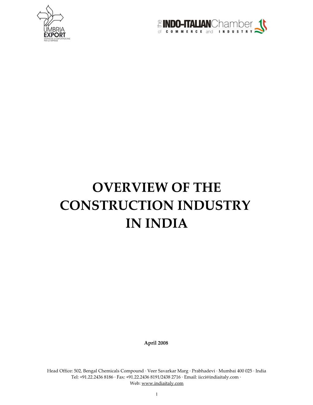 Overviewofthe Construction Industry