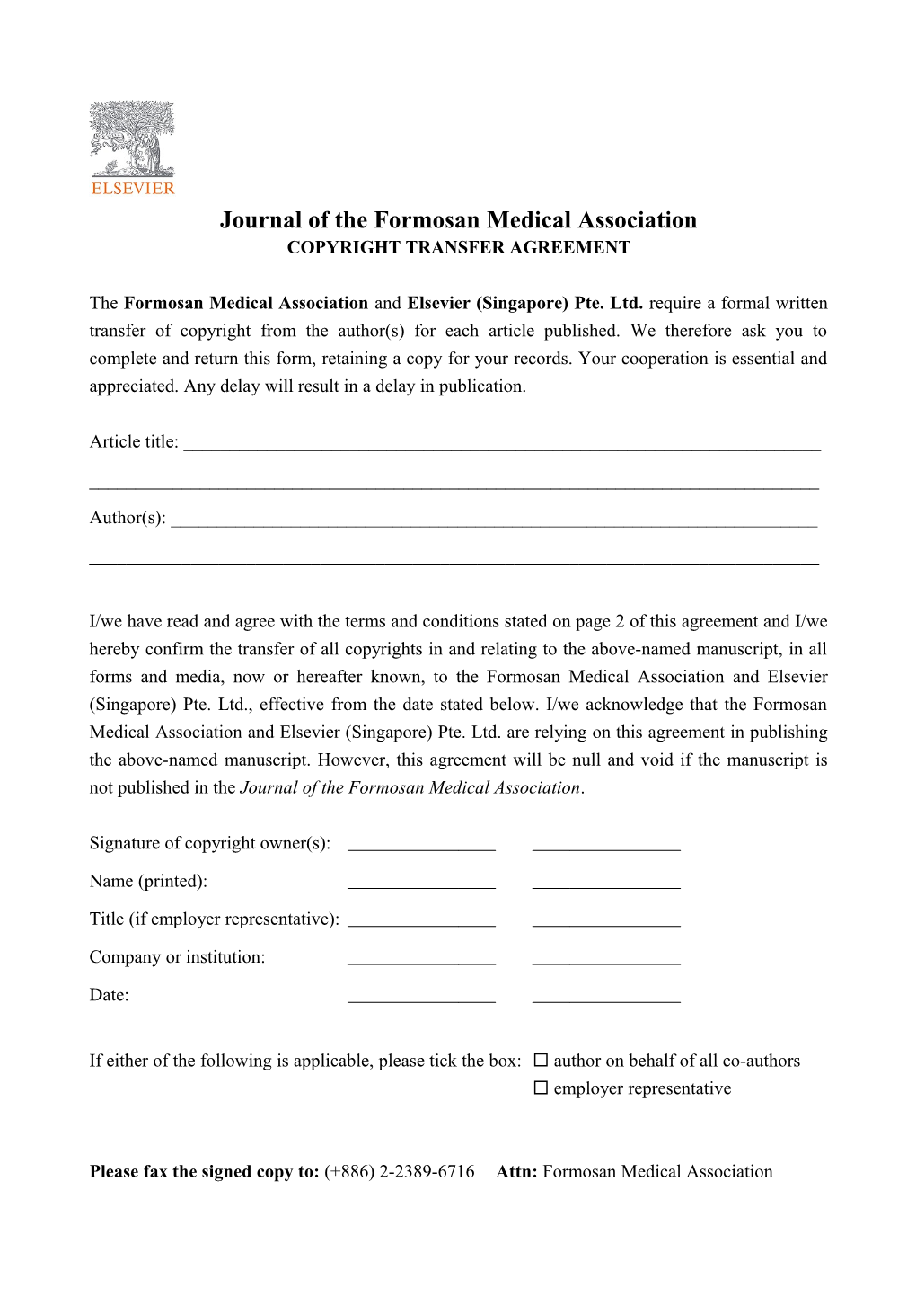 JFMA Copyright Transfer Form