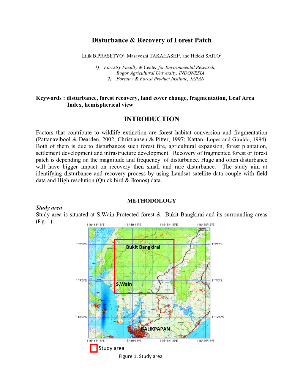 Disturbance & Recovery of Forest Patch