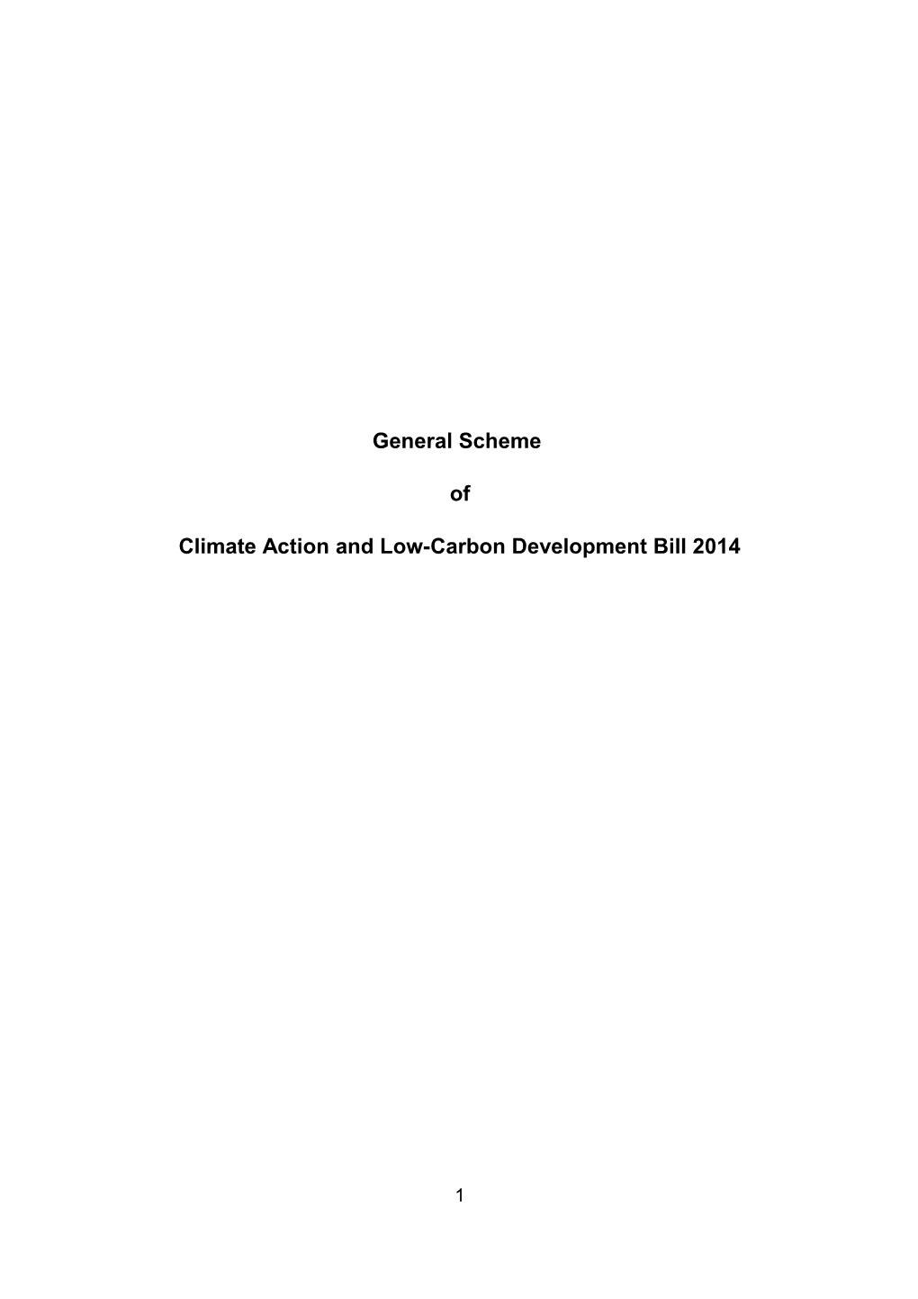 Climate Action and Low-Carbon Development Bill 2014