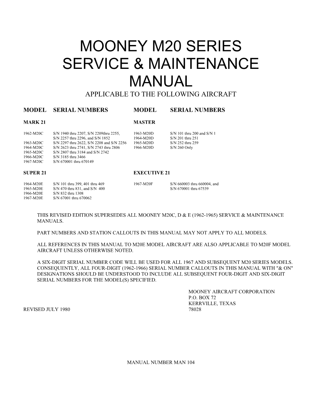 Modelserial Numbersmodel Serial Numbers