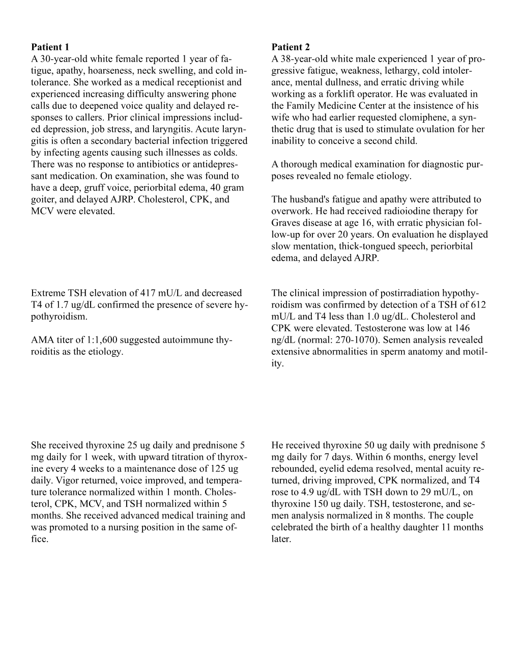 AMA Titer of 1:1,600 Suggested Autoimmune Thyroiditis As the Etiology