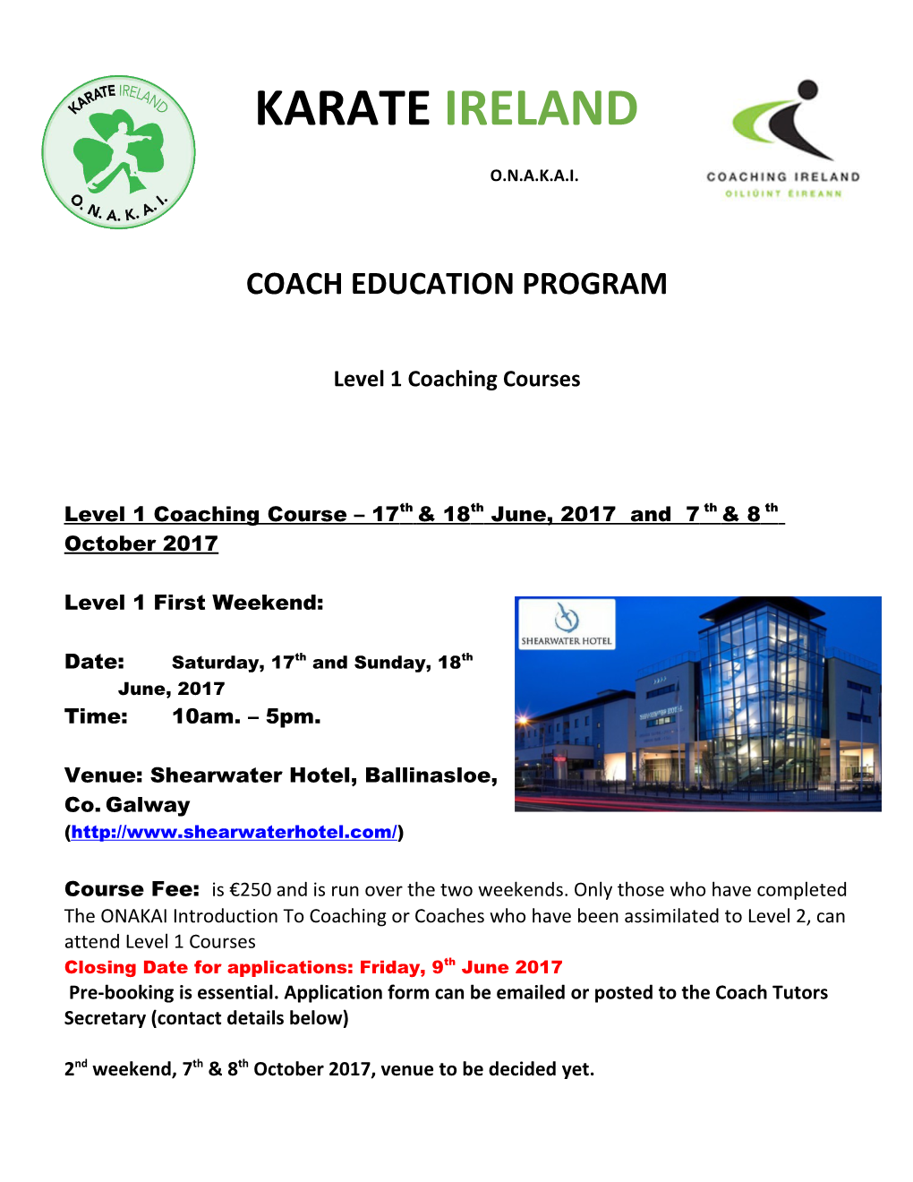 Coach Education Program