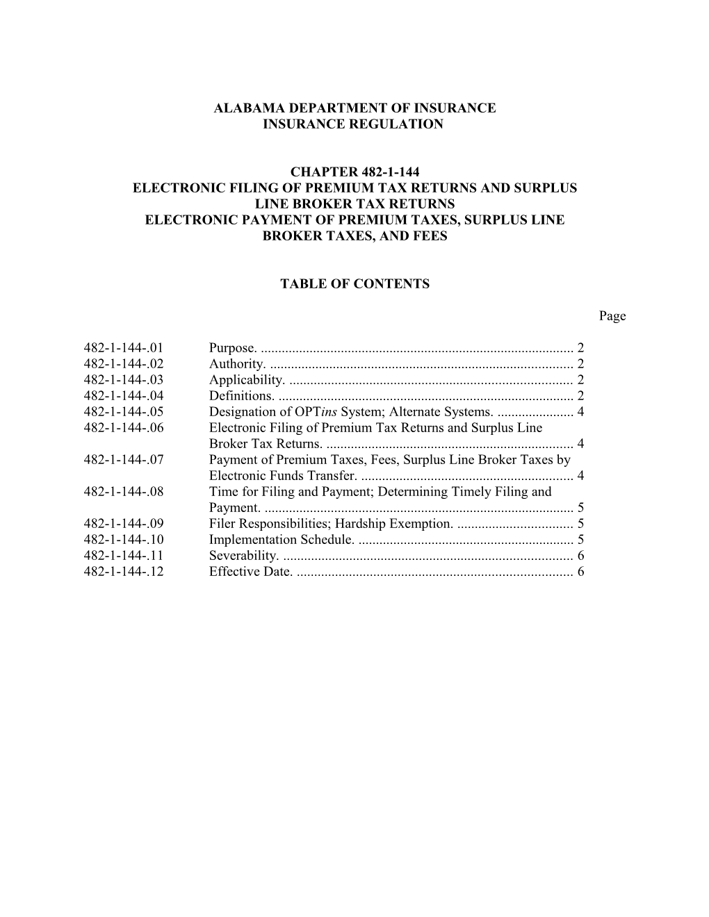 Electronic Filing of Premium Tax Returns and Surplus