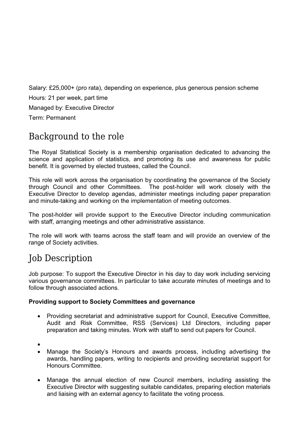 Salary: 25,000+ (Pro Rata), Depending on Experience, Plus Generous Pension Scheme