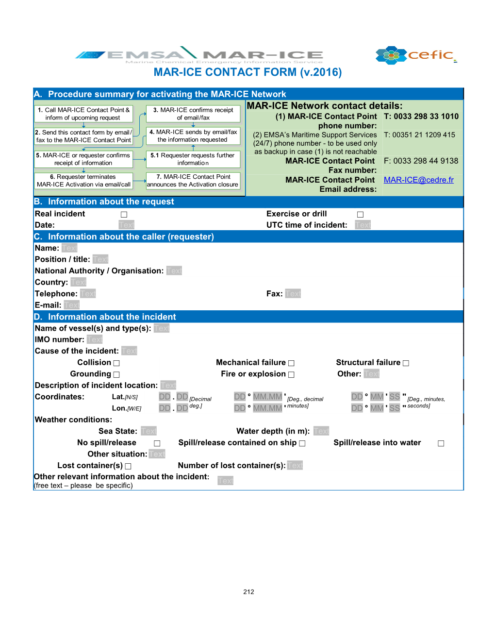 EMSA Briefing Note Template