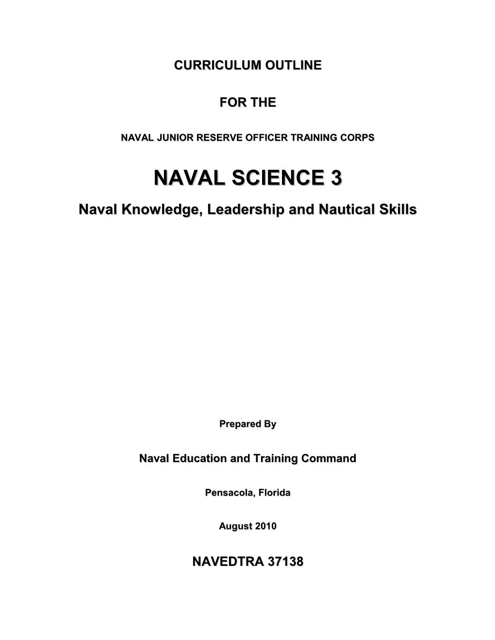 Naval Junior Reserve Officer Training Corps