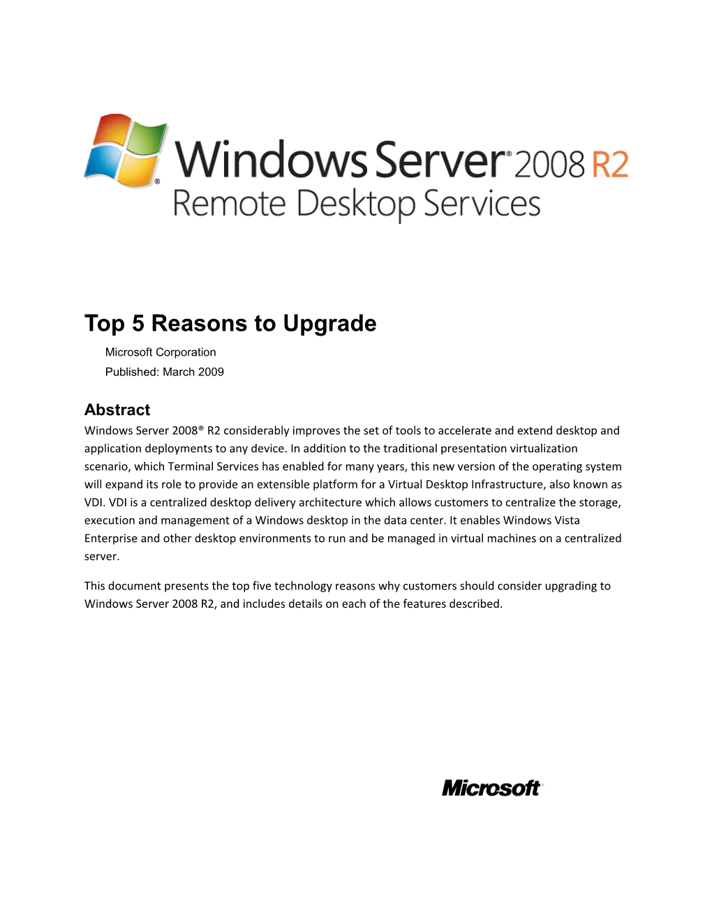 Top 5 Reasons to Upgrade