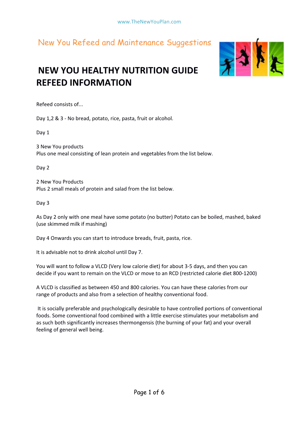 New You Healthy Nutrition Guide