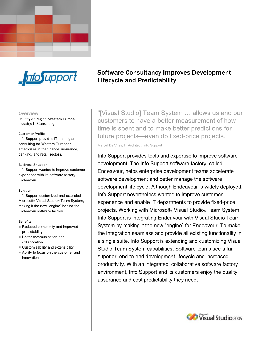 Software Consultancy Improves Development Lifecycle and Predictability