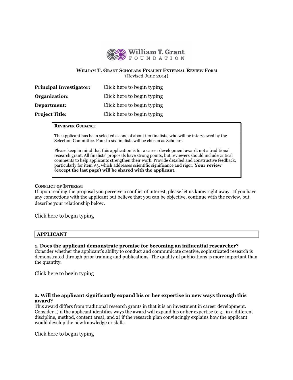 Instructions for Electronic Submission