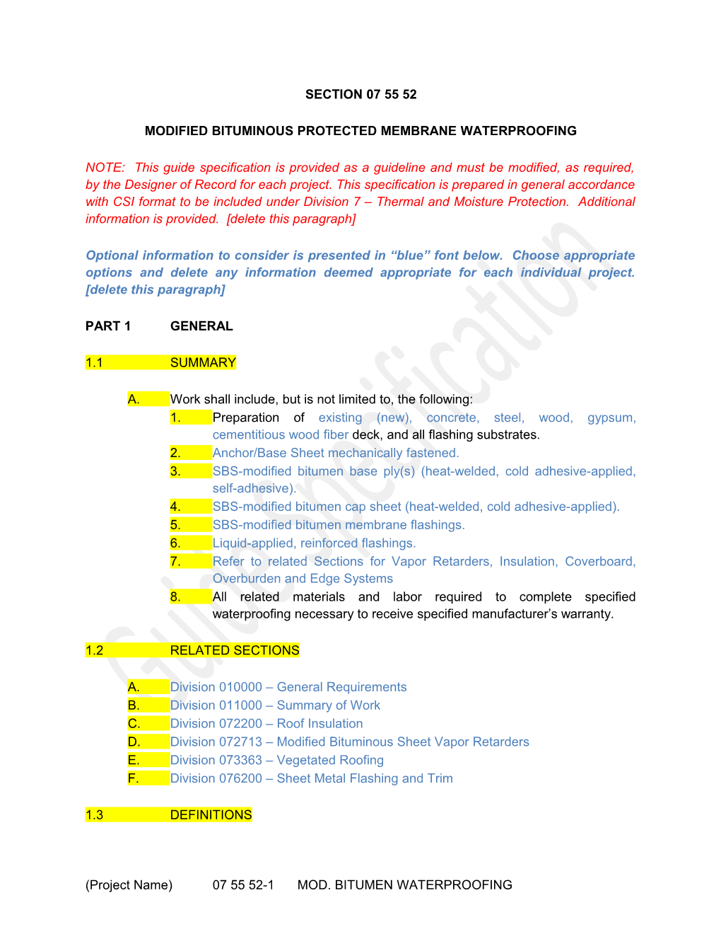 Modified Bituminous Protected Membrane Waterproofing