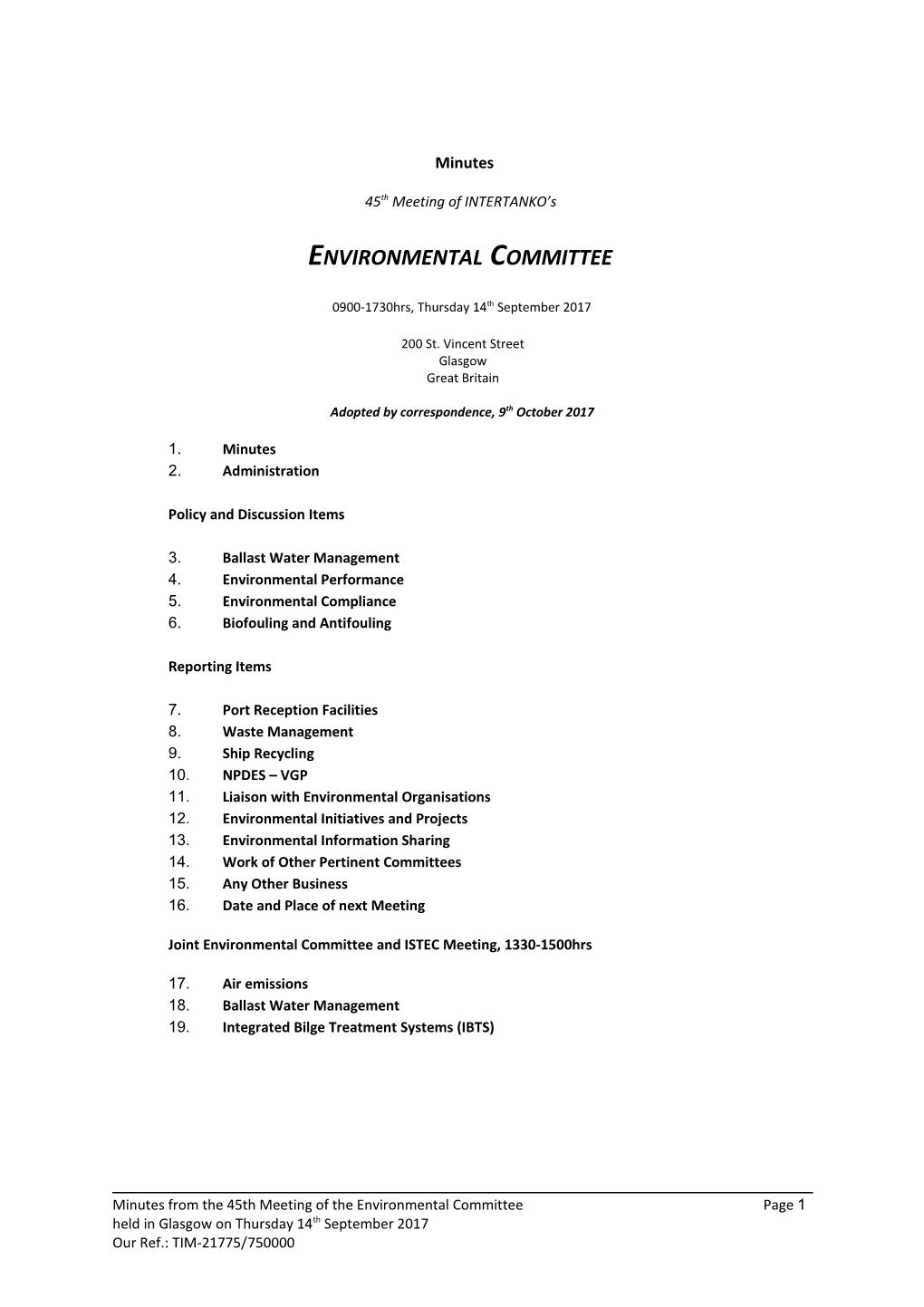 Environmental Committee