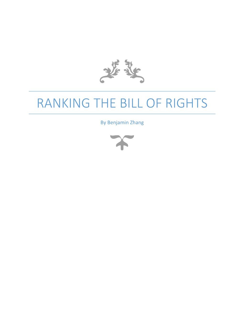 Ranking the Bill of Rights