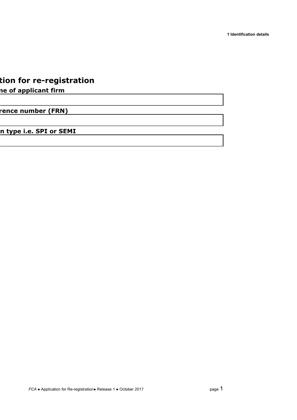 Re-Registration Form