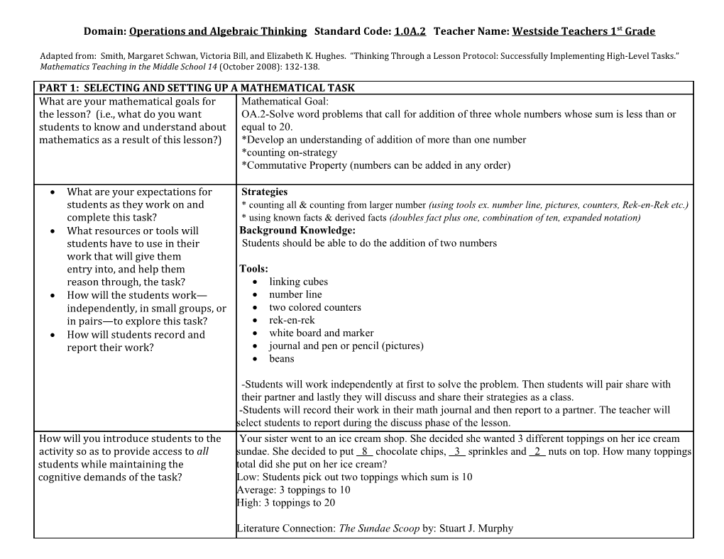 Thinking Through a Lesson Protocol (TTLP) Template s17