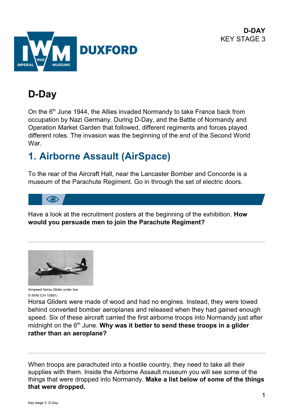 1. Airborne Assault (Airspace)