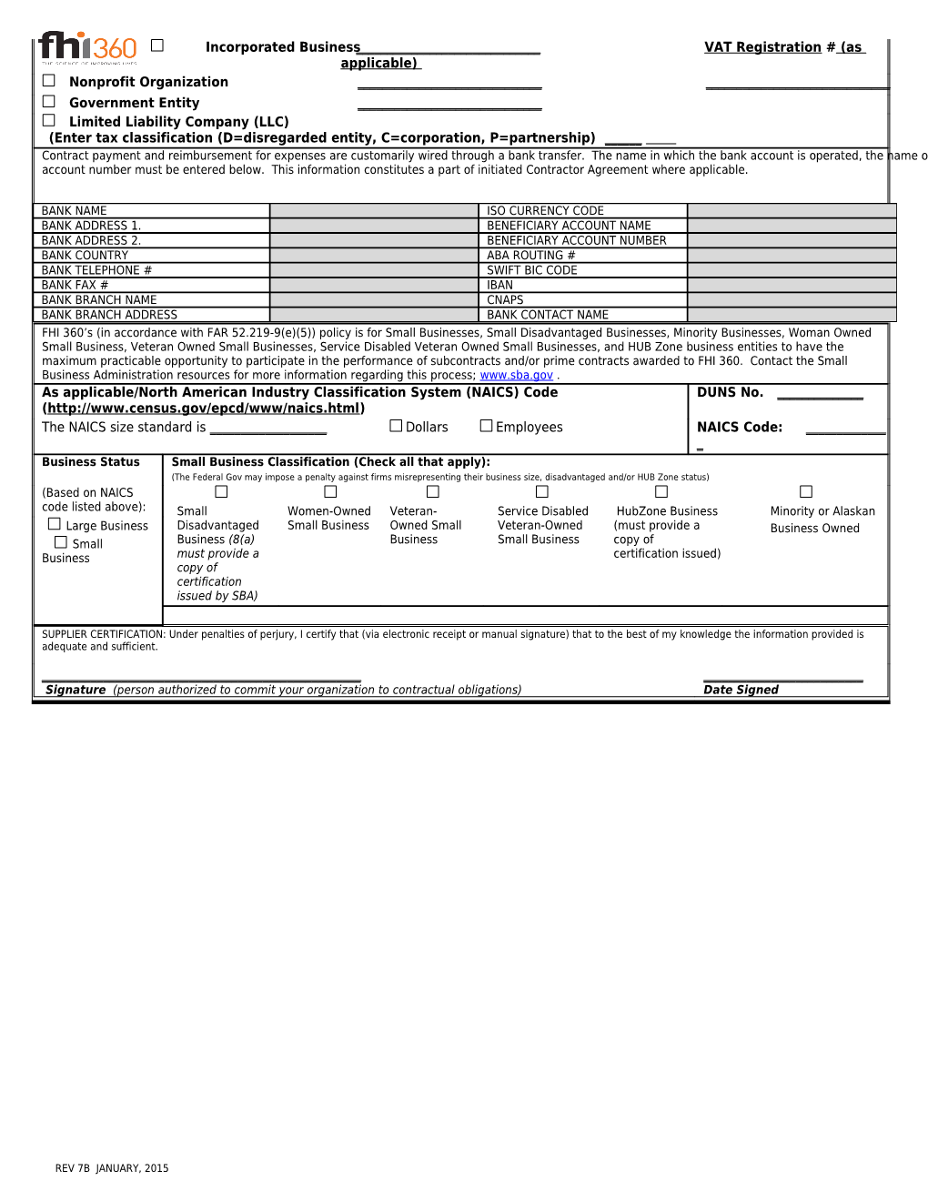 Supplier Certification Form s1