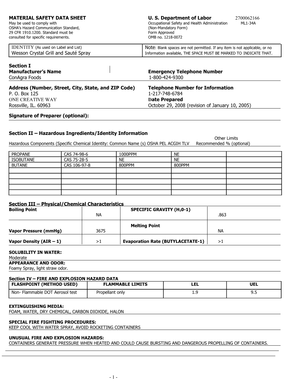 Material Safety Data Sheet s3