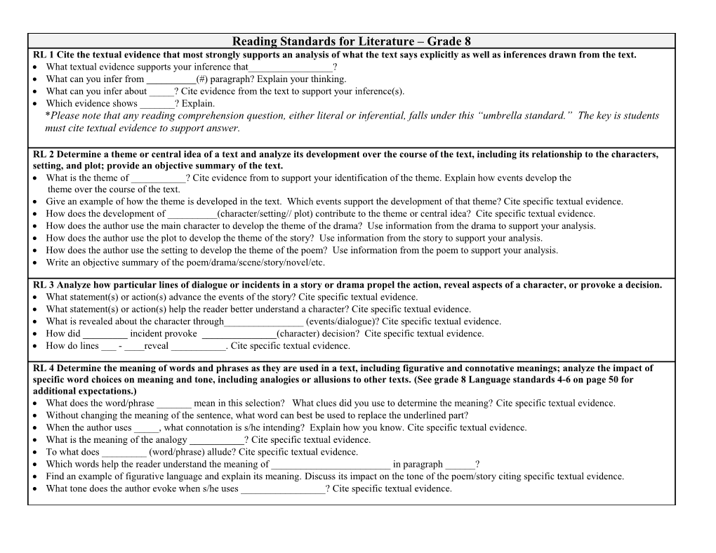 What Textual Evidence Supports Your Inferencethat______?