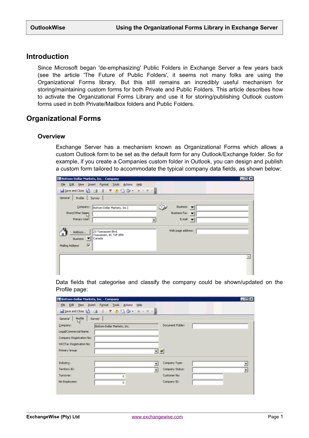 Mxcontact Information Sheet Mxcontact.NET