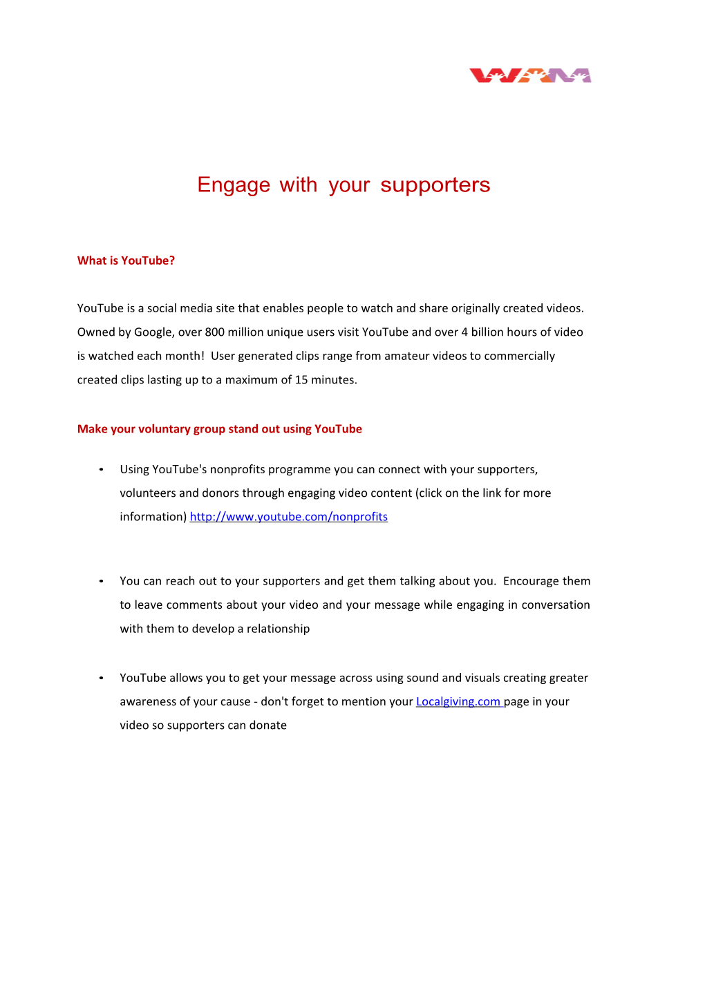 Make Your Voluntary Group Stand out Using Youtube