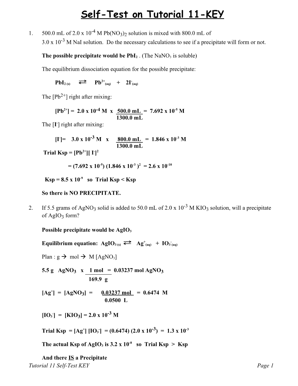 Self-Test on Tutorial 11-KEY