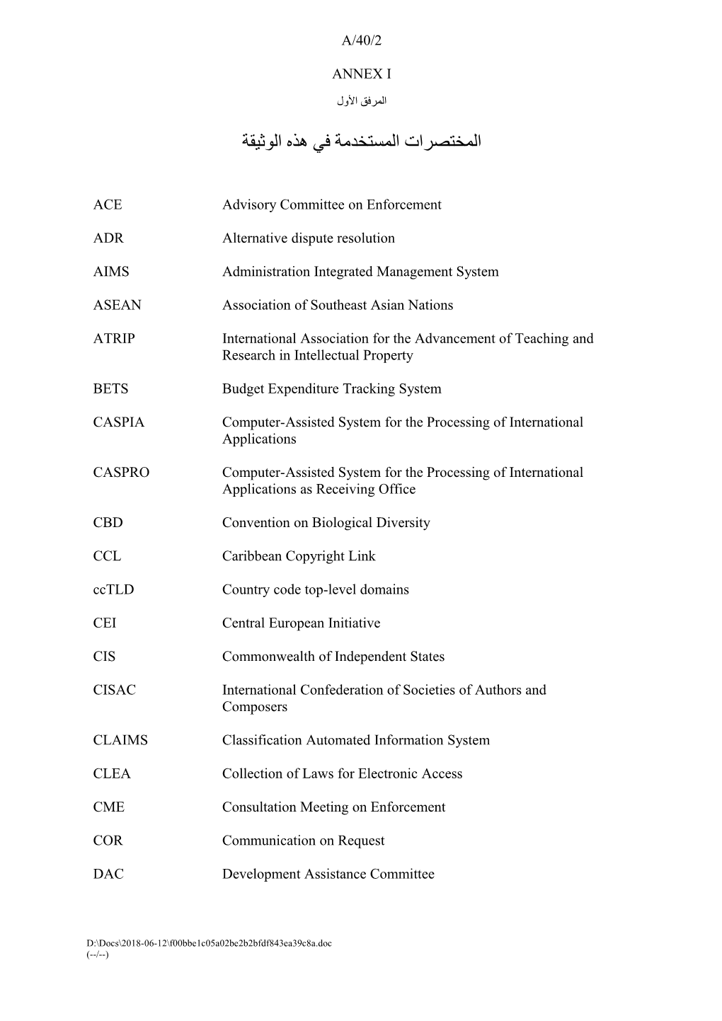 A/40/2: Program Performance Report for the 2002-2003 Biennium (Annex 1)