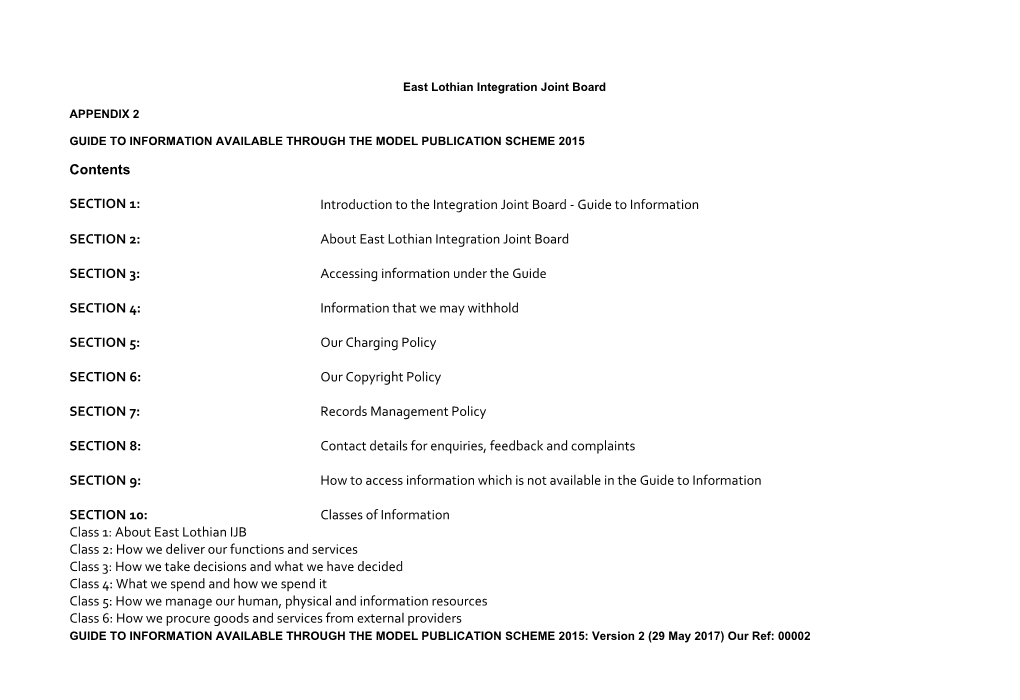 East Lothian Integration Joint Board