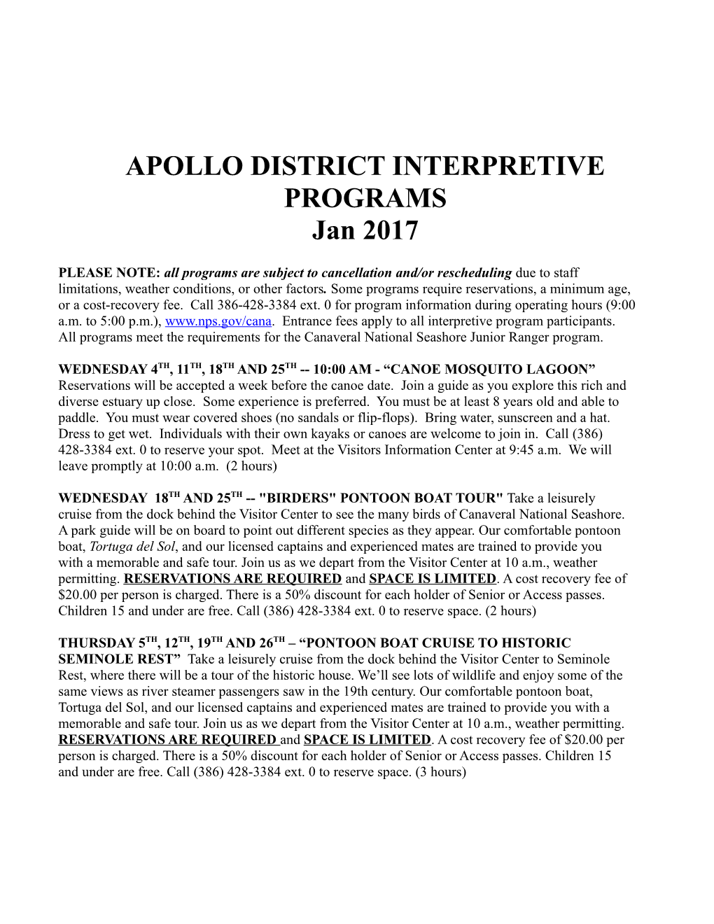 Apollo District Interpretive