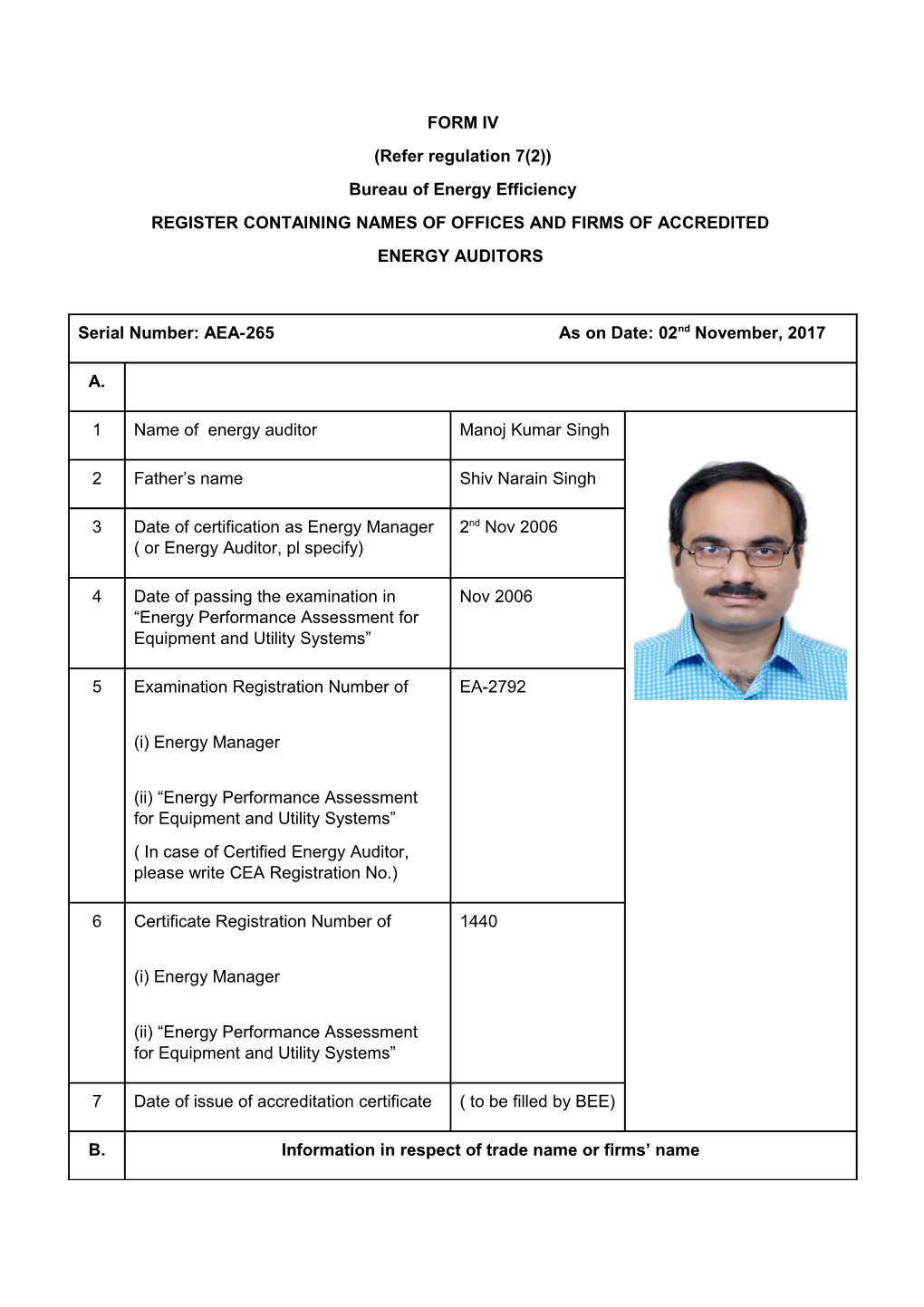 Register Containing Names of Offices and Firms of Accredited s1