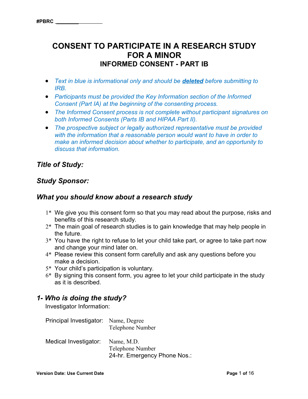 Consent to Participate in a Research Study s3