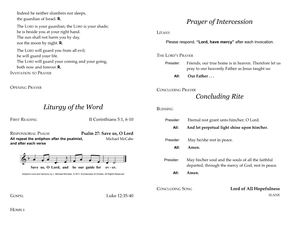 The English Translation of the Psalm Response from Lectionary for Mass 1969, 1981, 1997