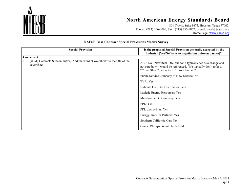 North American Energy Standards Board s20