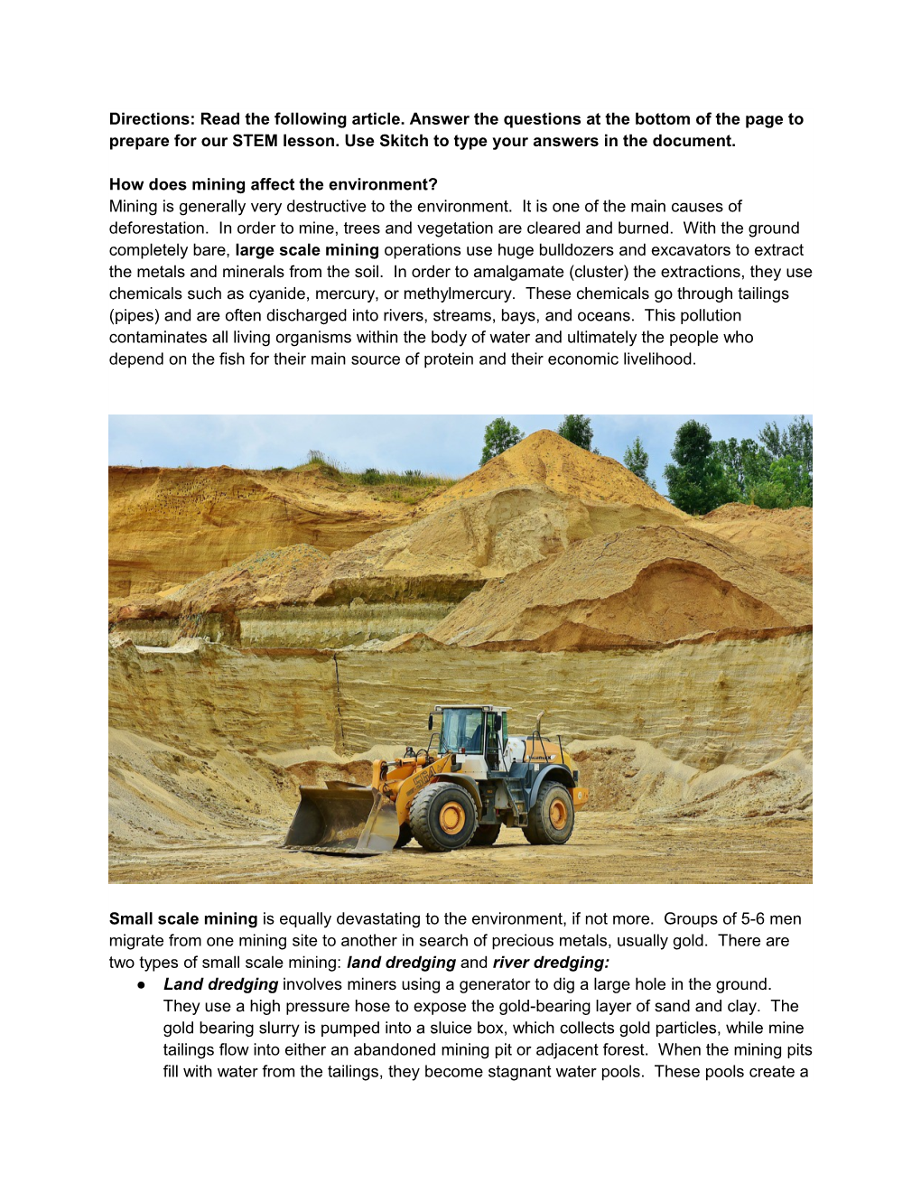 How Does Mining Affect the Environment?
