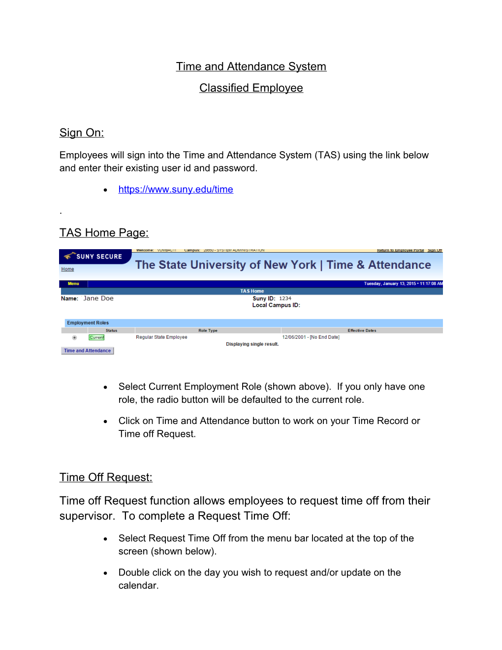 Time and Attendance System