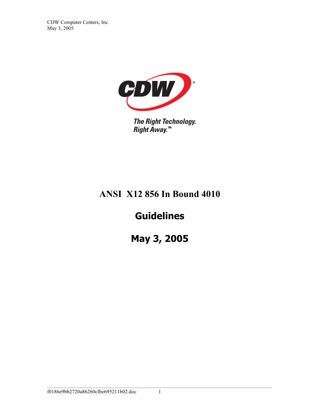 CDW Computer Centers, Inc