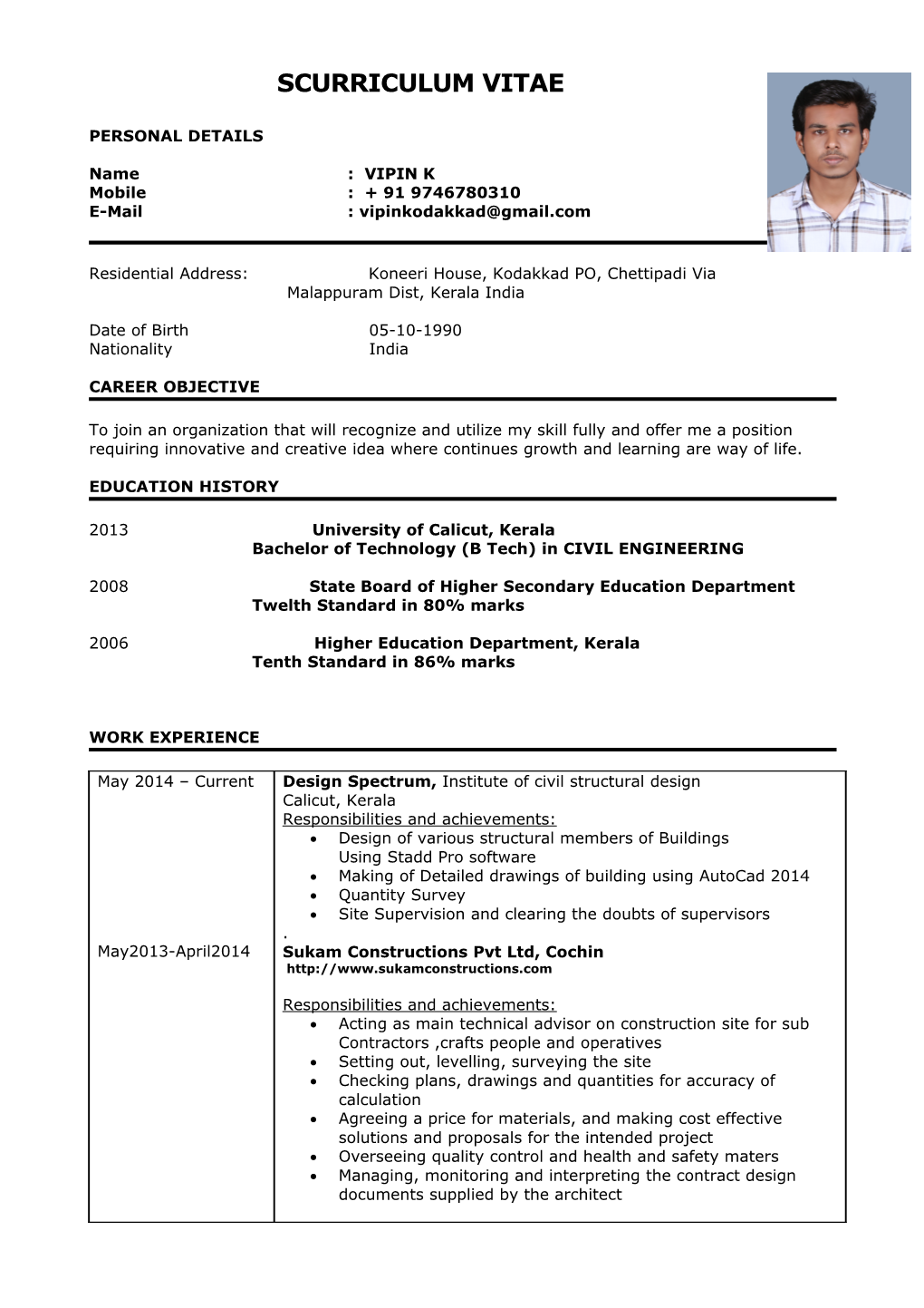 Resume Example Only s1