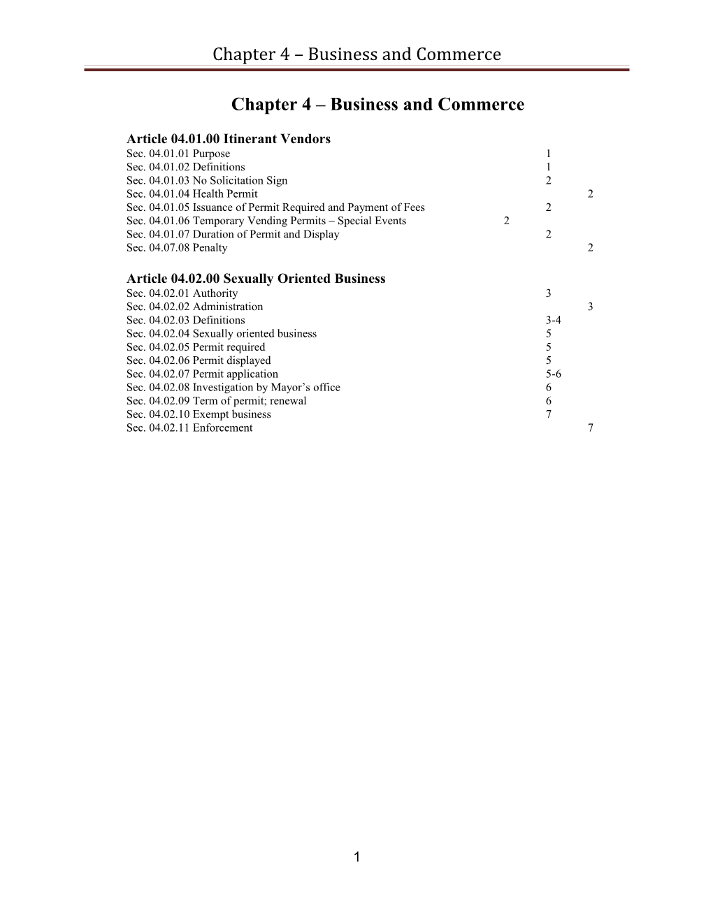 Chapter 4 Business and Commerce