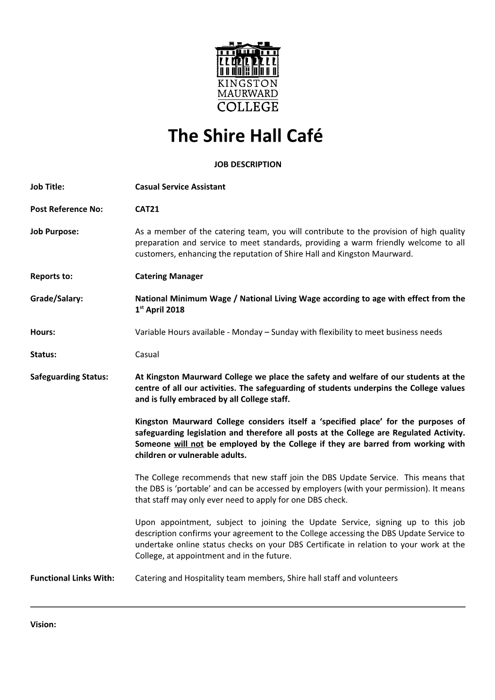 The Shire Hall Café
