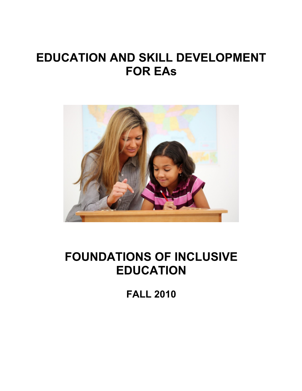 Foundations of Inclusive Education