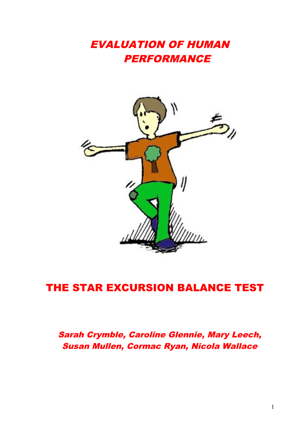 Star Excursion Balance Test