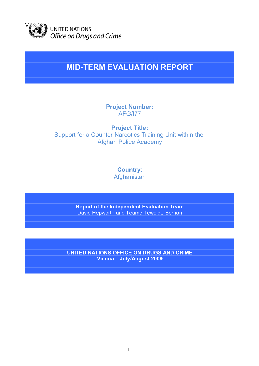 Mid-Term Evaluation Report