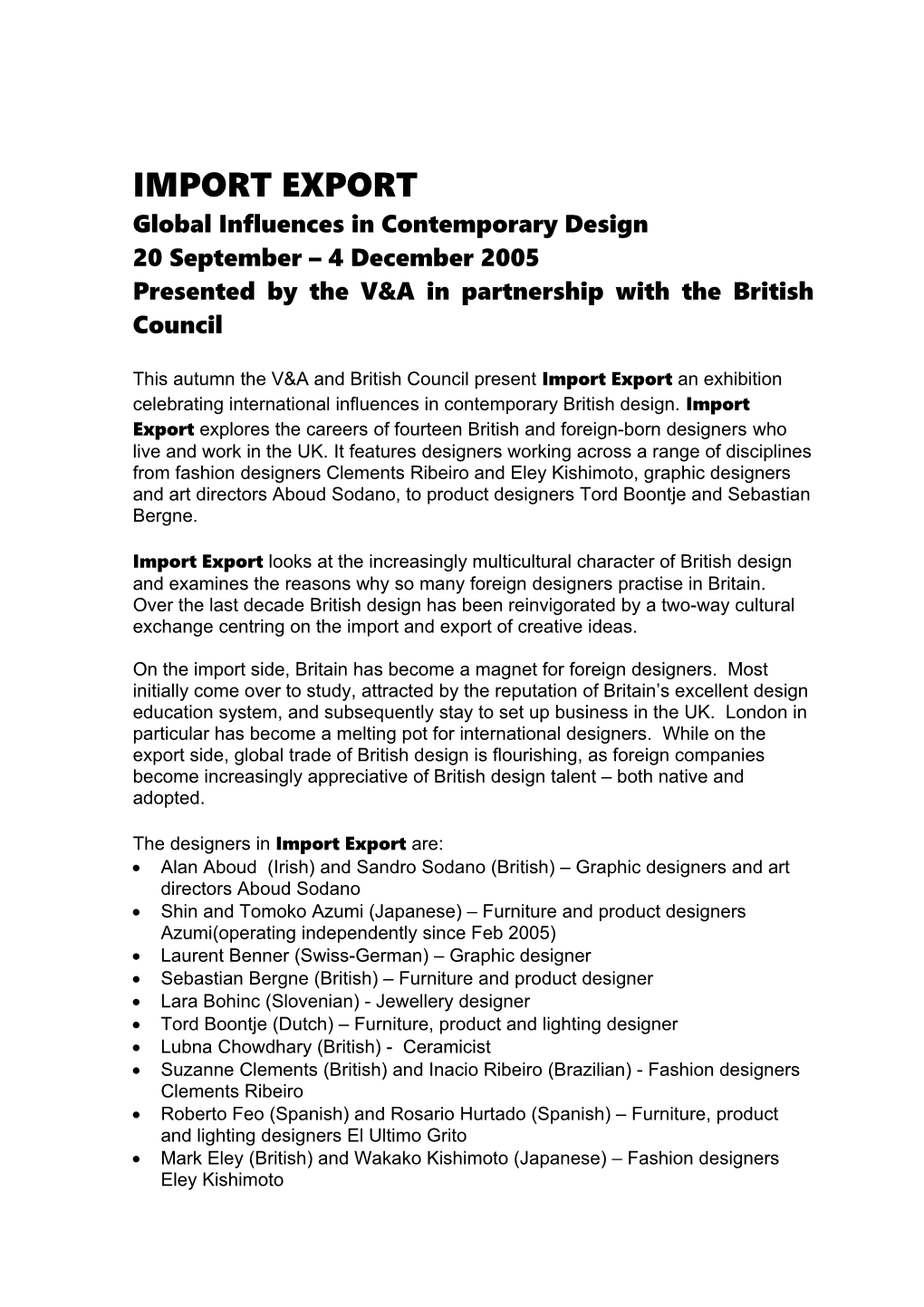Global Influences in Contemporary Design