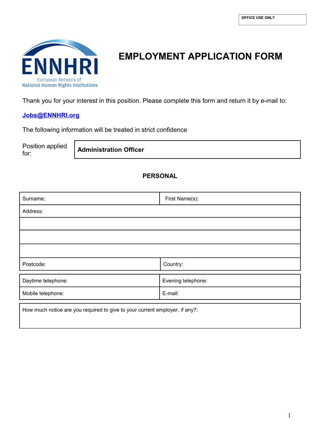 Employment Application Form s13