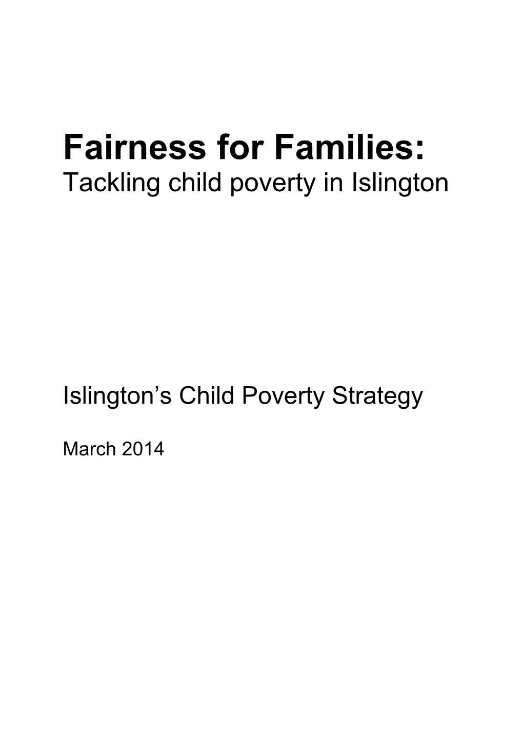 Fairness for Families