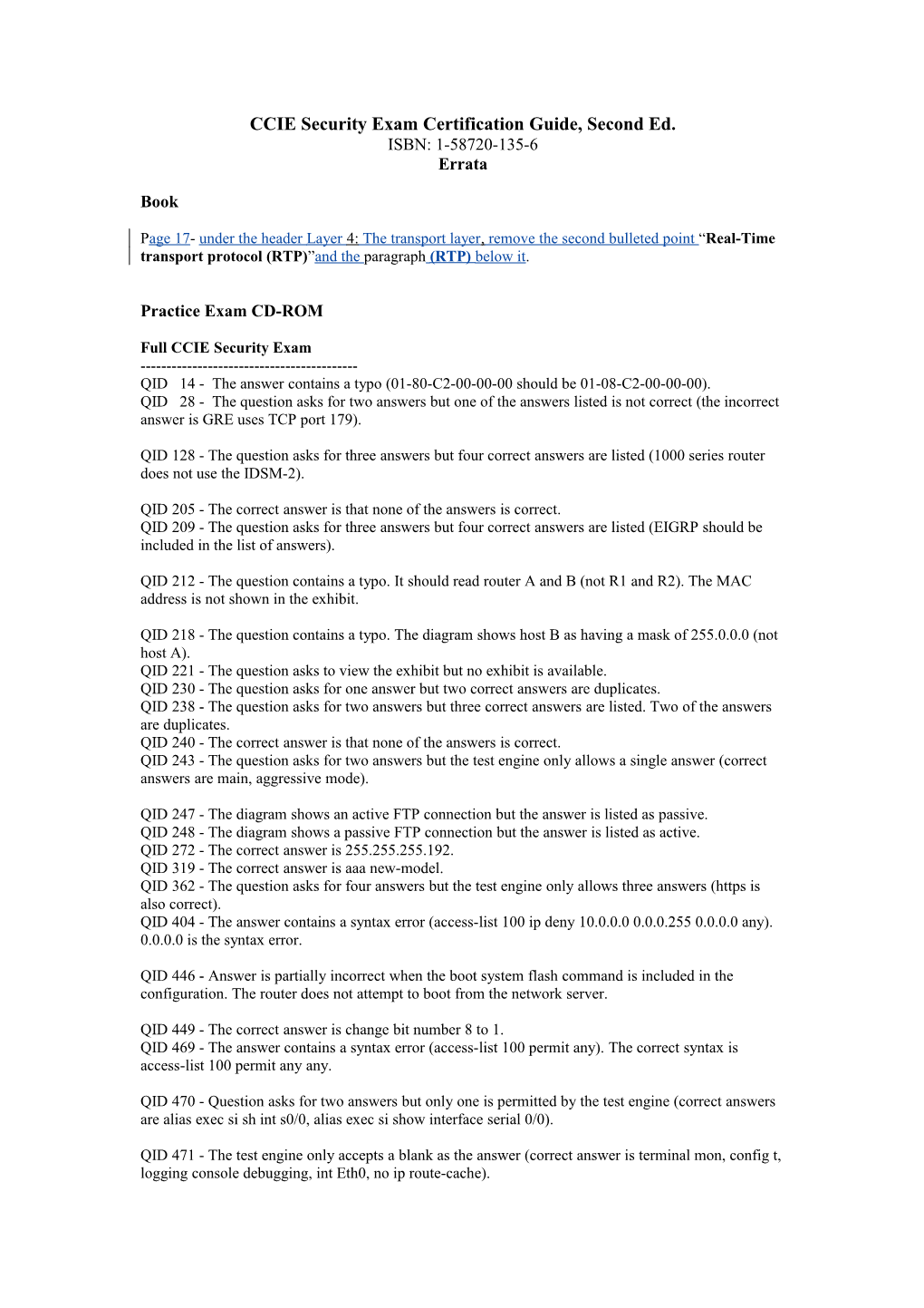 CCIE Self-Study