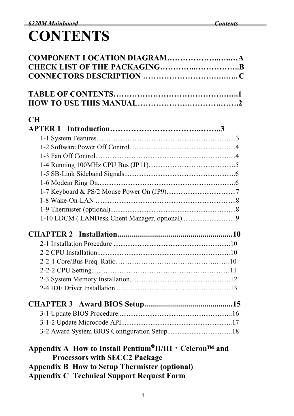 Table of Contents s251